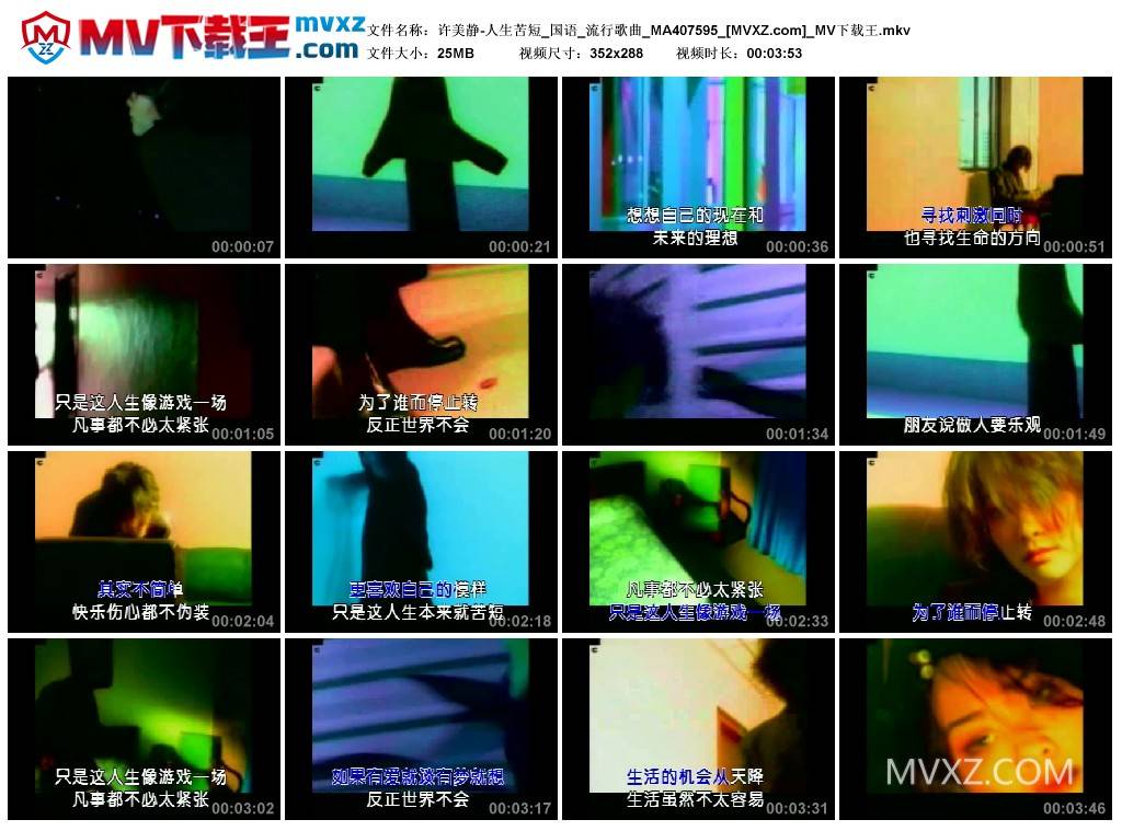 许美静-人生苦短_国语_流行歌曲_MA407595